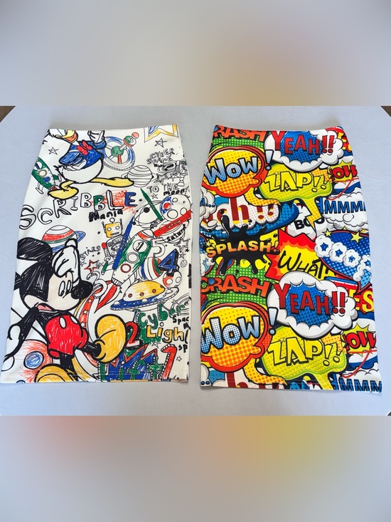 Dresses & Skirts - Unbranded Graffiti Pencil Skirts